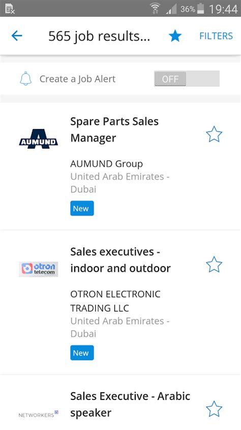 bayt job search result.